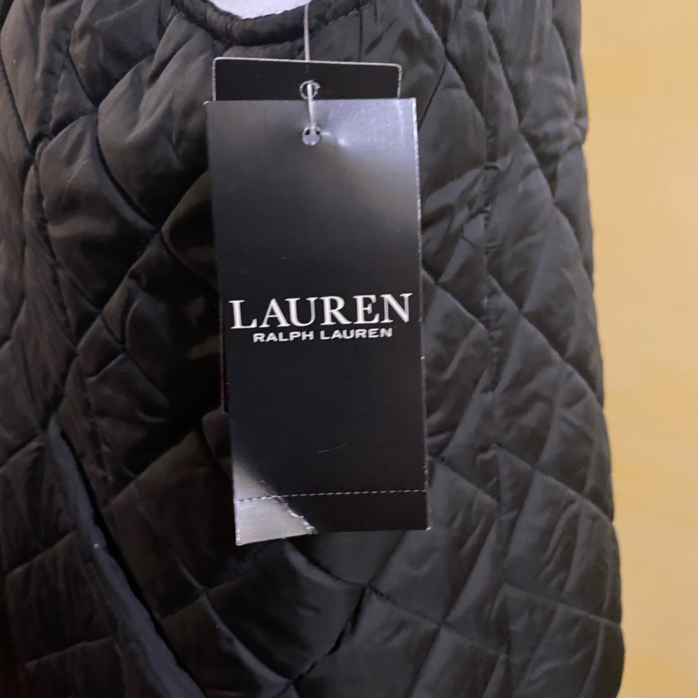NWT Lauren Ralph Lauren Black Quilted Vest Large - Picture 6 of 8